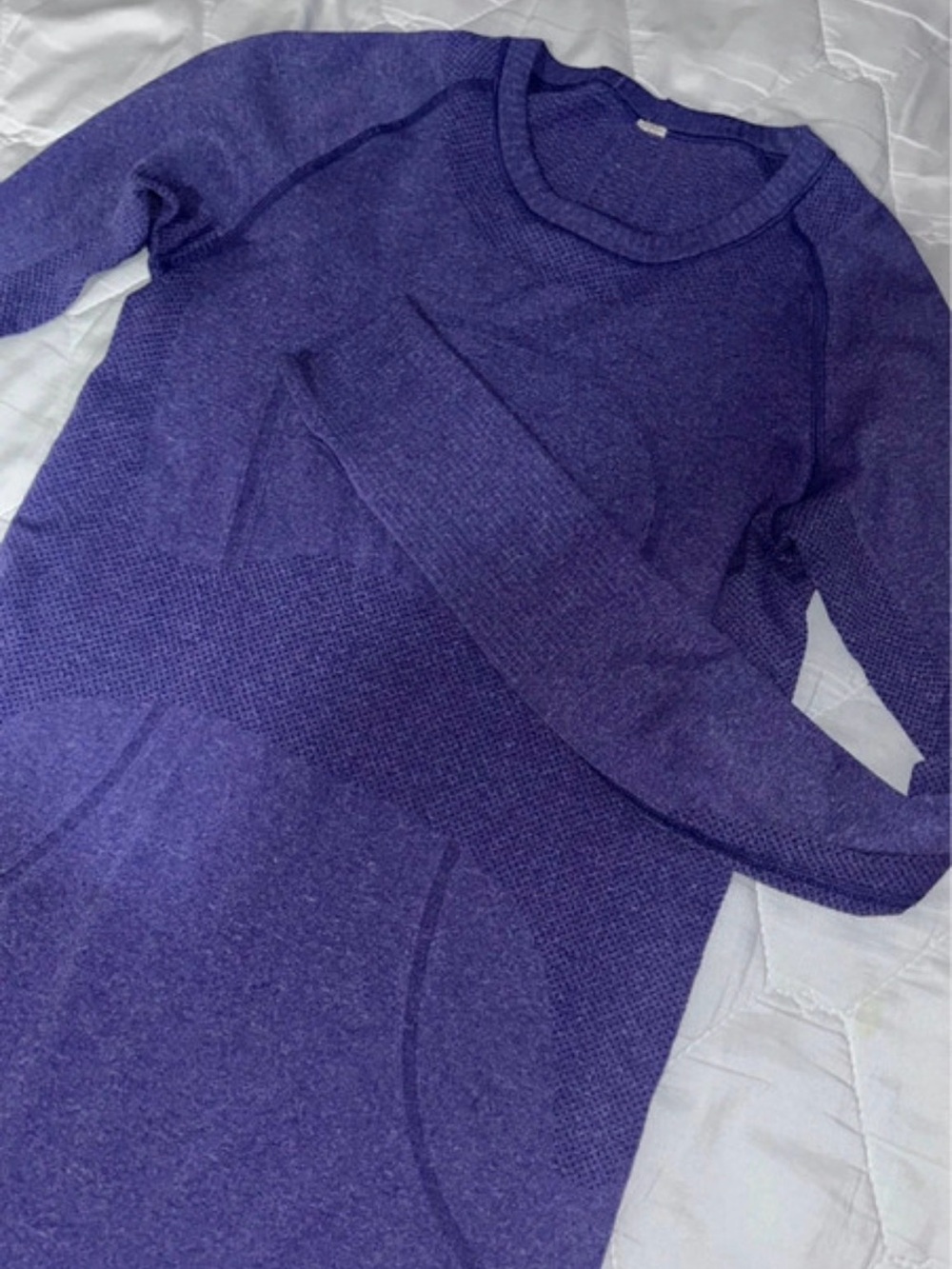 lululemon athletica Deep Purple Crew Neck Knit Sweater